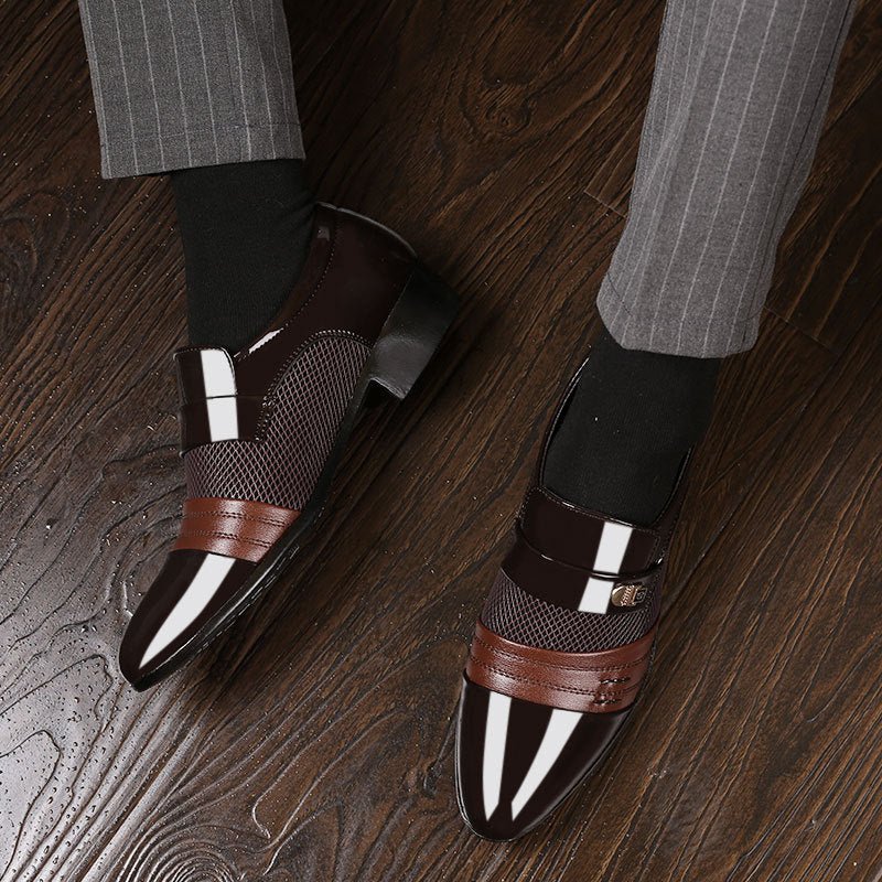 Men's shoes, leather shoes, men's casual shoes, business formal shoes, plus size versatile wedding shoes - Luzilly Bridal & Apparel