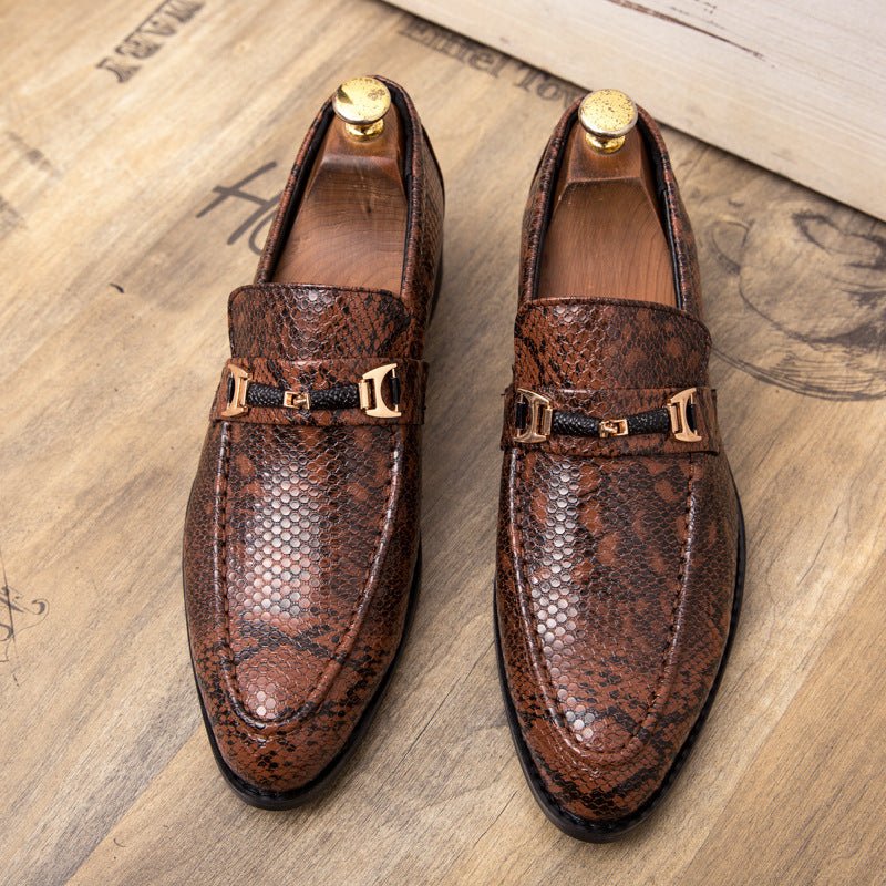 Men'S Shoes Red Hair Stylist Leather Shoes Men Wedding Shoes - Luzilly Bridal & Apparel
