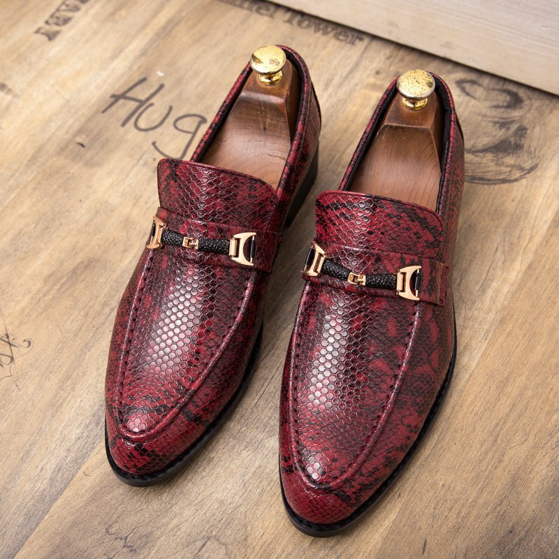 Men'S Shoes Red Hair Stylist Leather Shoes Men Wedding Shoes - Luzilly Bridal & Apparel
