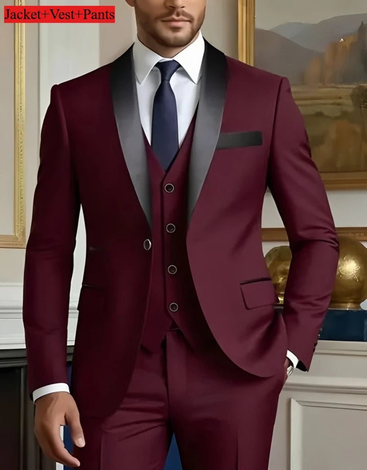Men's Slim-Fit Tuxedo Set - Luzilly Bridal & Apparel