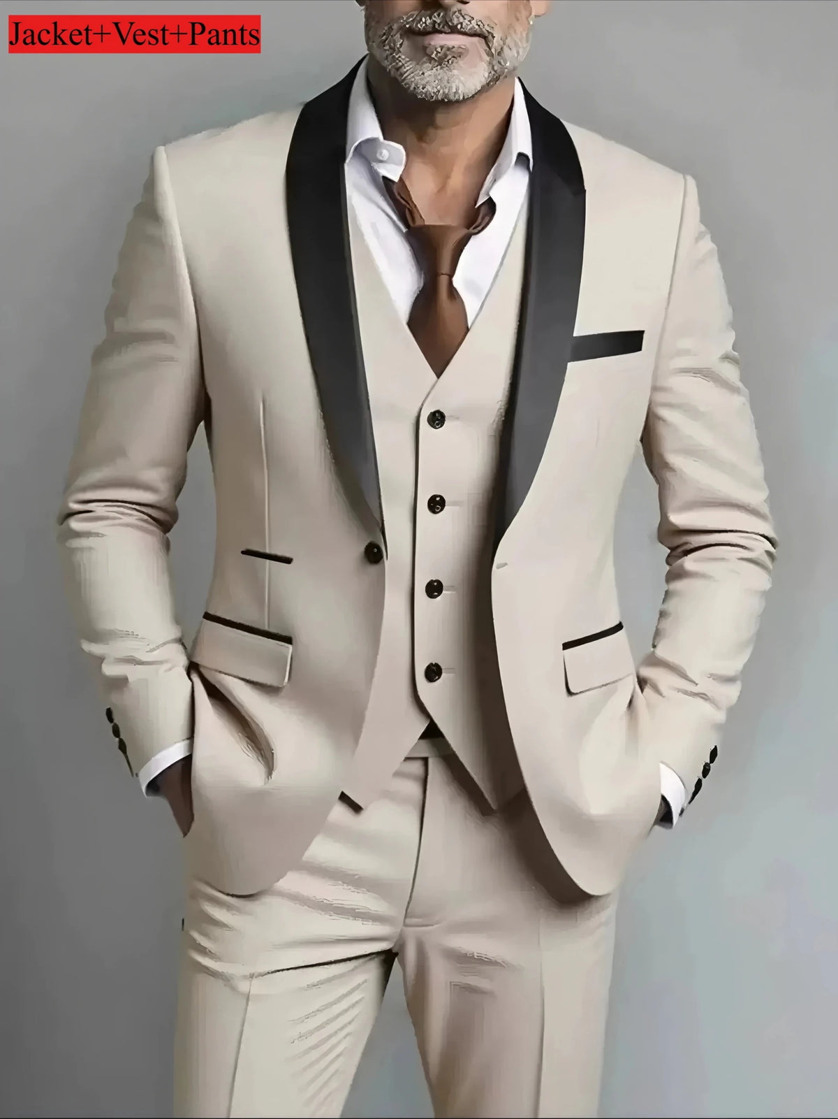 Men's Slim-Fit Tuxedo Set - Luzilly Bridal & Apparel