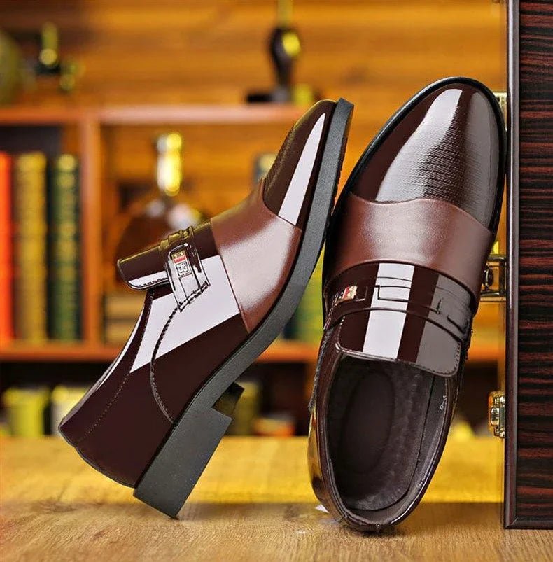Men's Slip-On Leather Loafers - Luzilly Bridal & Apparel