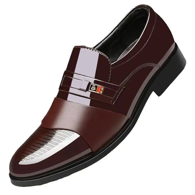 Men's Slip-On Leather Loafers - Luzilly Bridal & Apparel
