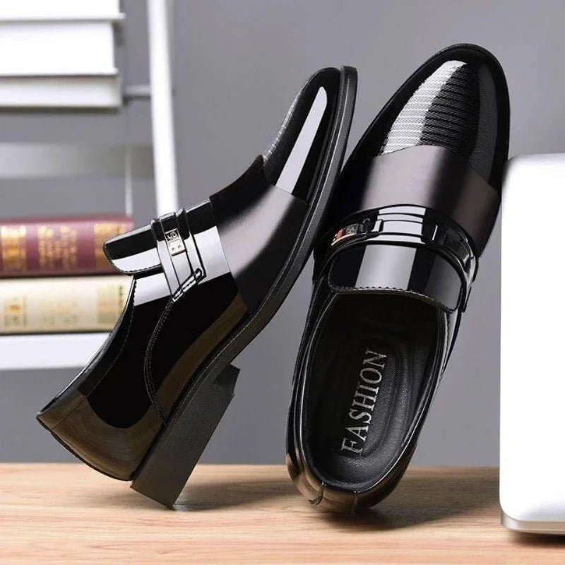 Men's Slip-On Leather Loafers - Luzilly Bridal & Apparel