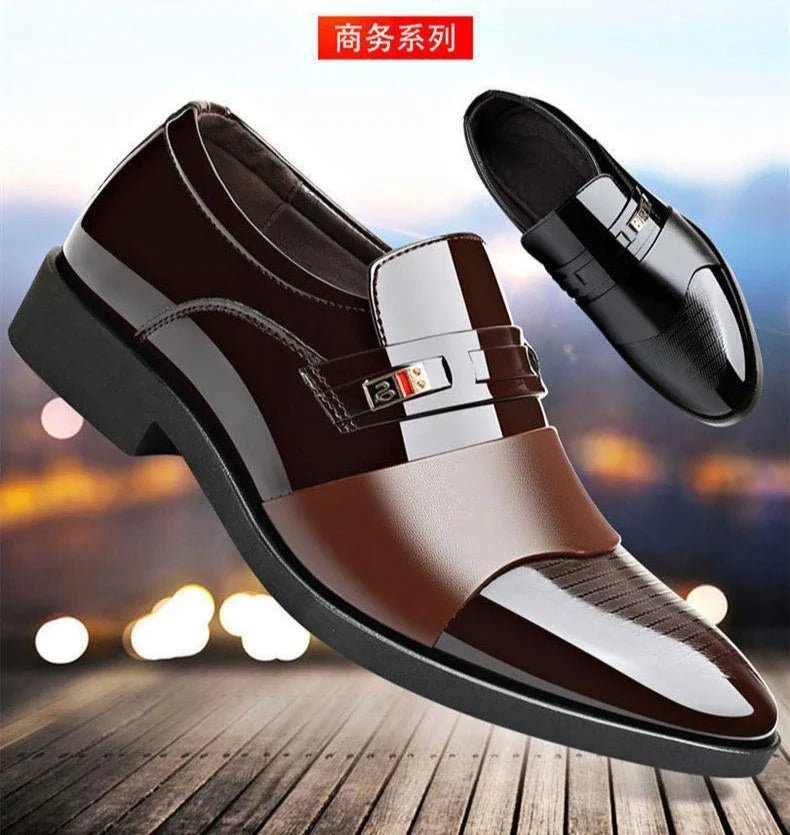 Men's Slip-On Leather Loafers - Luzilly Bridal & Apparel