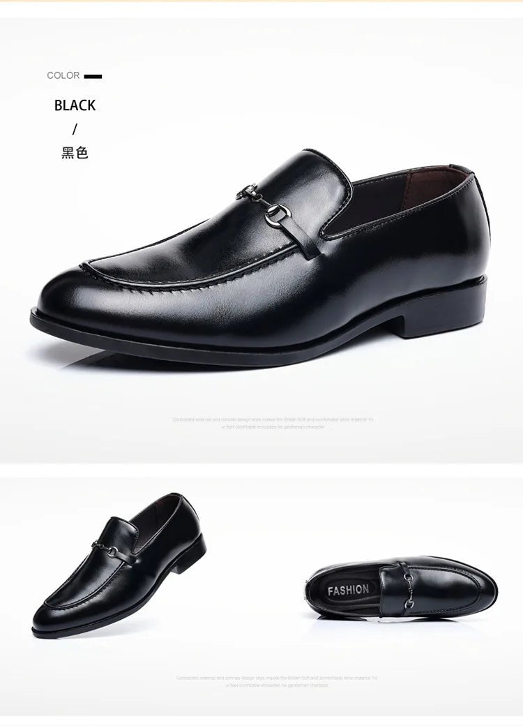 Men's Slip-On Loafer Dress Shoes - Luzilly Bridal & Apparel