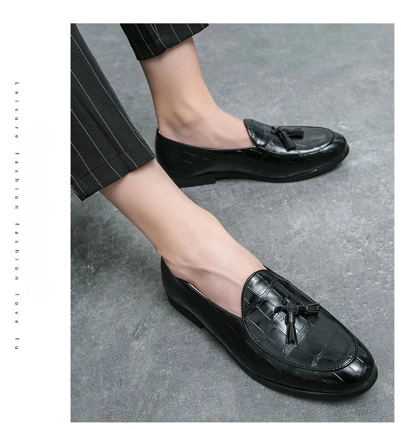 Men's Tassel Loafer Dress Shoes - Luzilly Bridal & Apparel