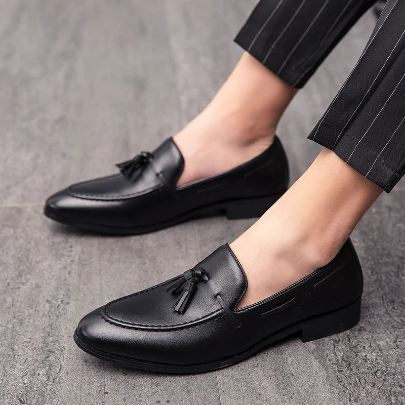 Men's Tassel Loafer Dress Shoes - Luzilly Bridal & Apparel
