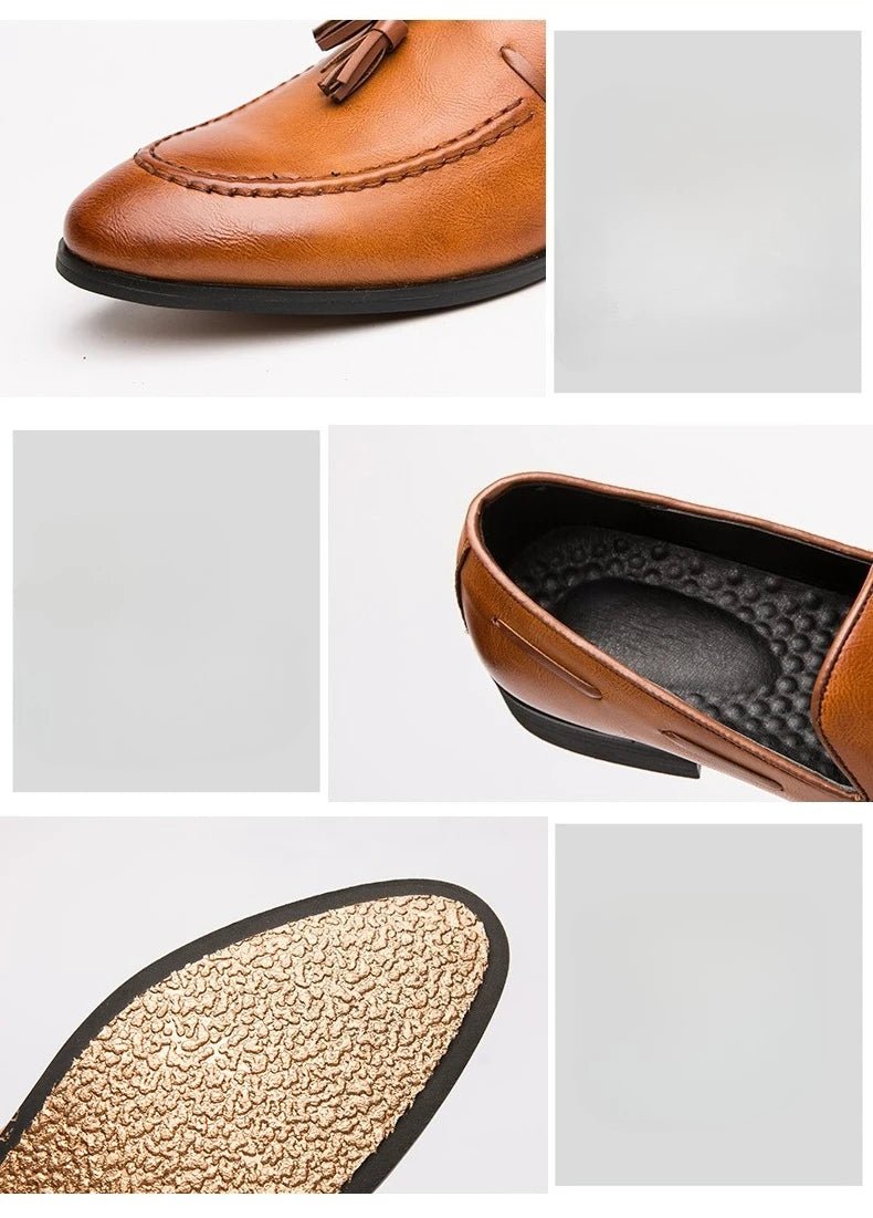 Men's Tassel Loafer Dress Shoes - Luzilly Bridal & Apparel