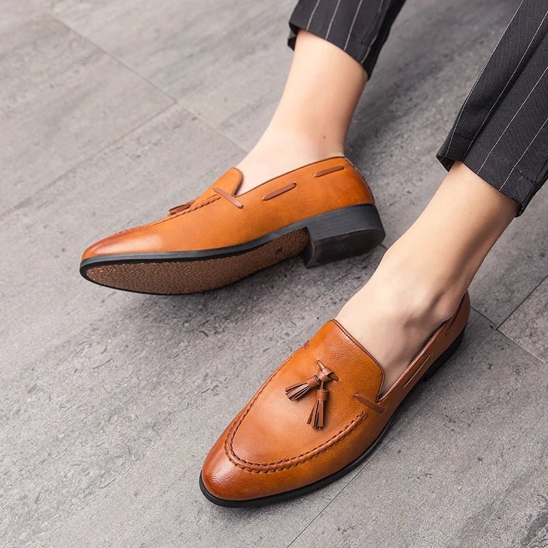 Men's Tassel Loafer Dress Shoes - Luzilly Bridal & Apparel