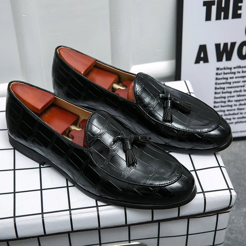 Men's Tassel Loafer Dress Shoes - Luzilly Bridal & Apparel