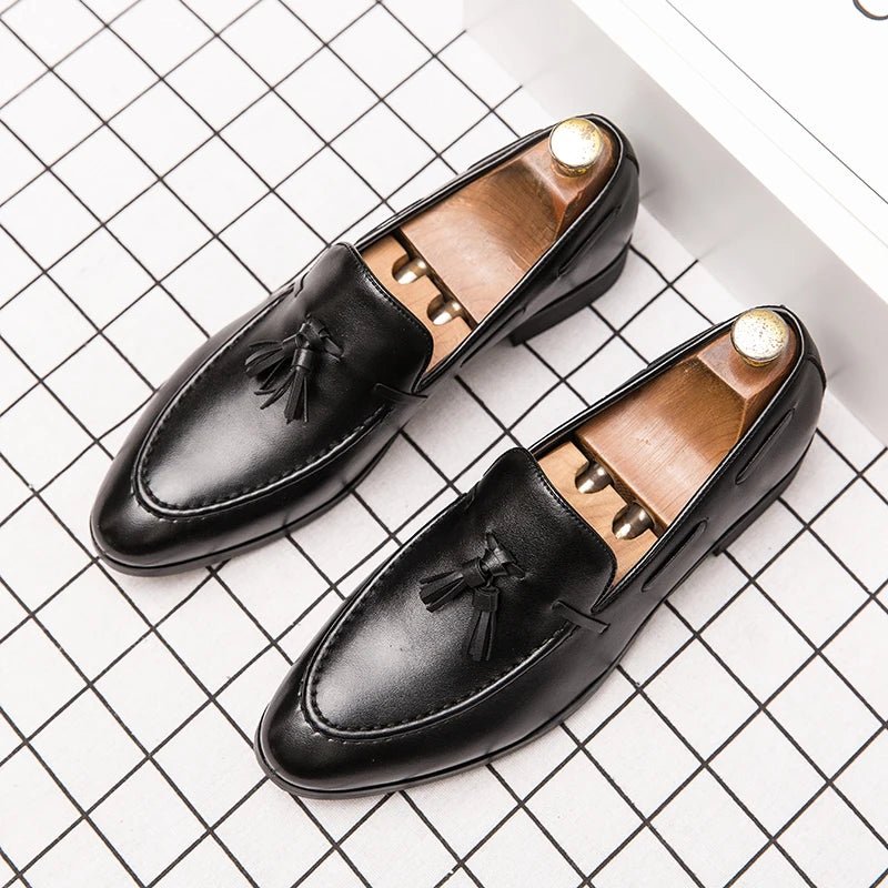 Men's Tassel Loafer Dress Shoes - Luzilly Bridal & Apparel