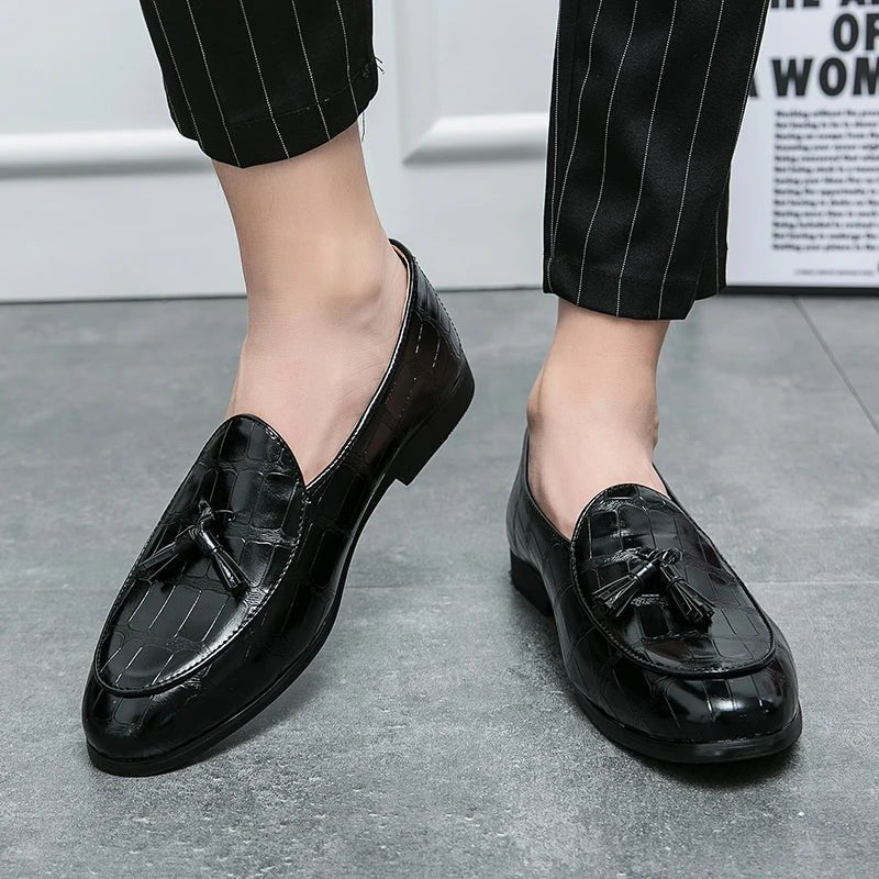 Men's Tassel Loafer Dress Shoes - Luzilly Bridal & Apparel