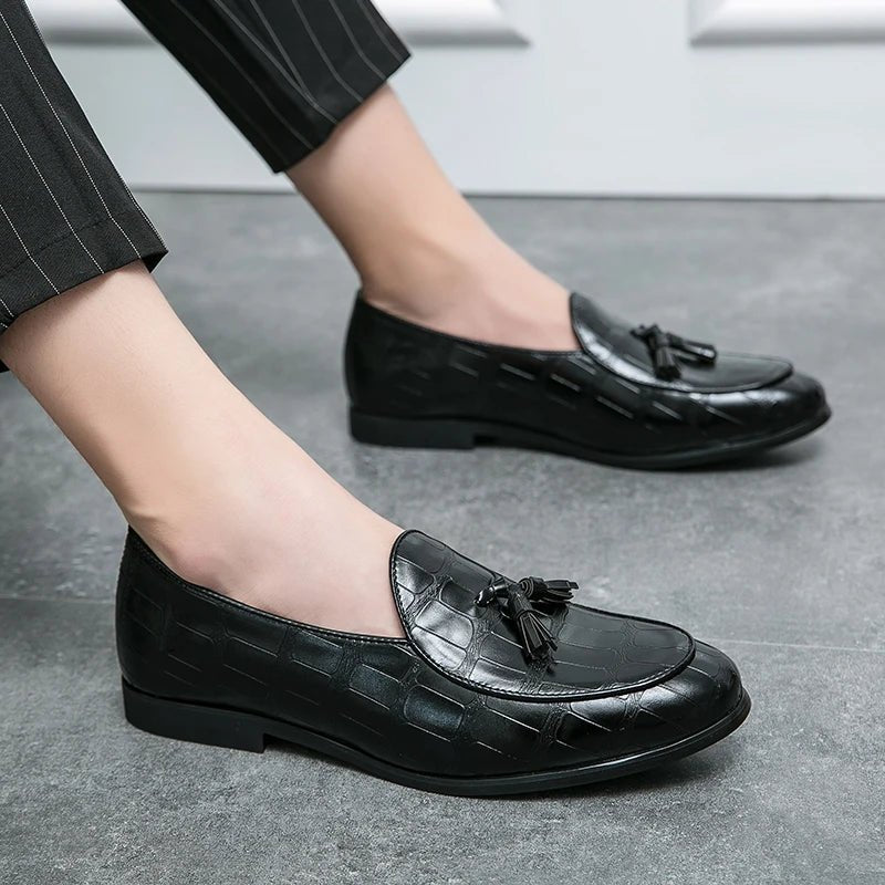 Men's Tassel Loafer Dress Shoes - Luzilly Bridal & Apparel