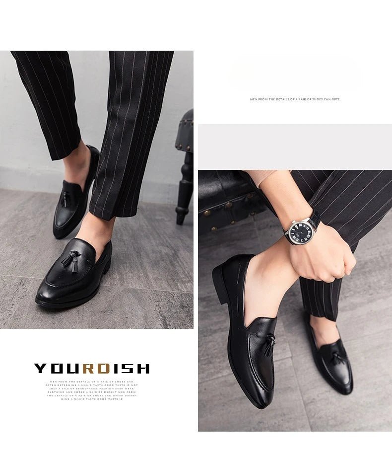 Men's Tassel Loafer Dress Shoes - Luzilly Bridal & Apparel