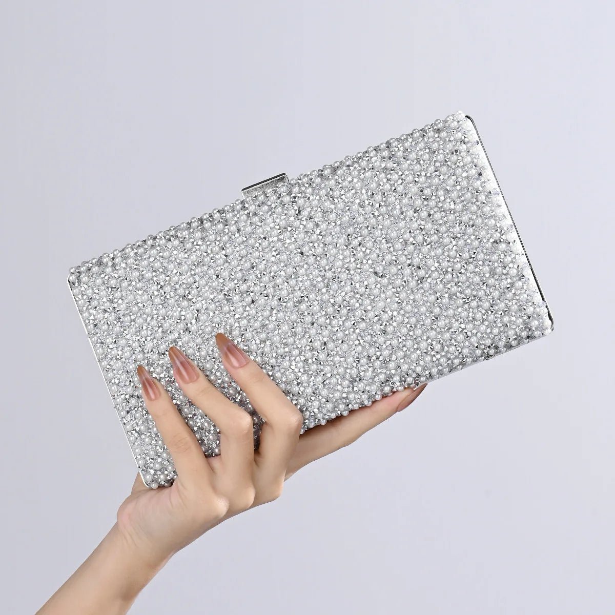 Metal-Buckle Evening Clutch - Luzilly Bridal & Apparel