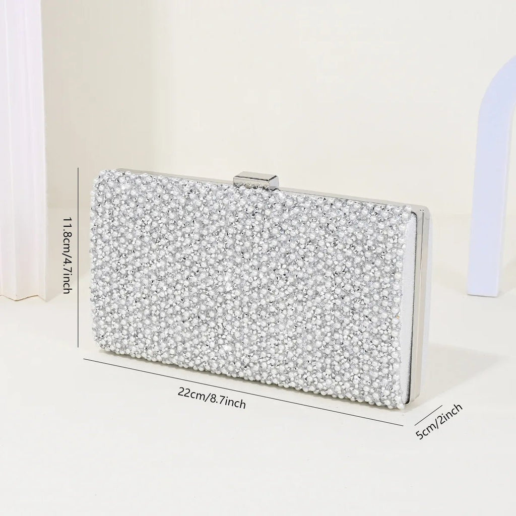 Metal-Buckle Evening Clutch - Luzilly Bridal & Apparel