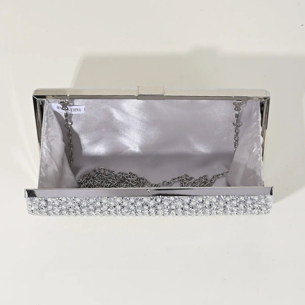 Metal-Buckle Evening Clutch - Luzilly Bridal & Apparel