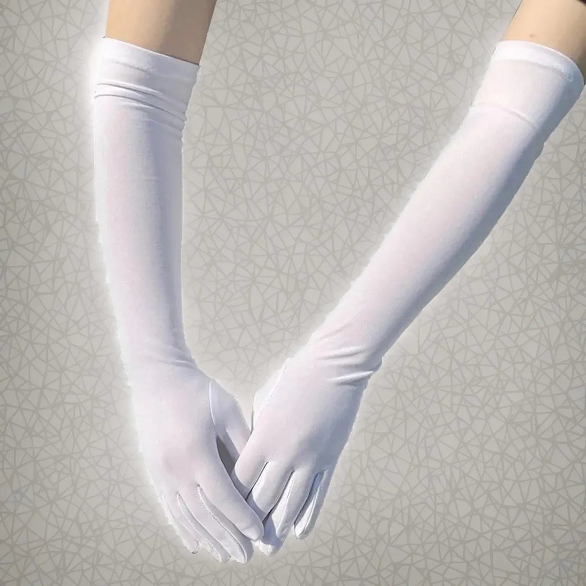 Milk Silk Elastic Satin Bridal Gloves (Multipack Options) - Luzilly Bridal & Apparel
