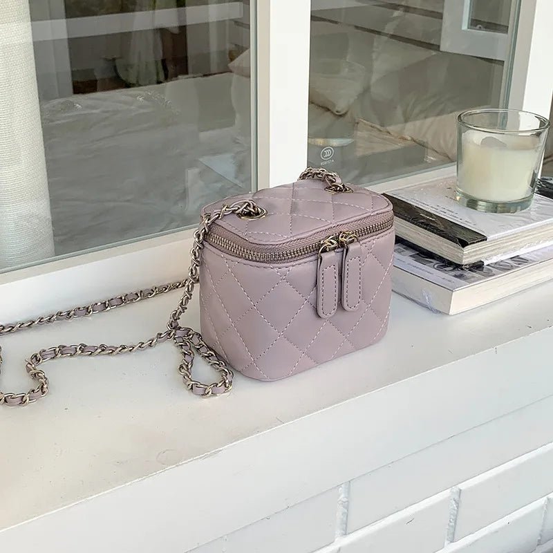 Mini Denim Crossbody Bags for Women | Lingge Chains Shoulder Bag & Fashion Brands Box Bag (Lipstick Coins Purses & Handbags) - Luzilly Bridal & Apparel