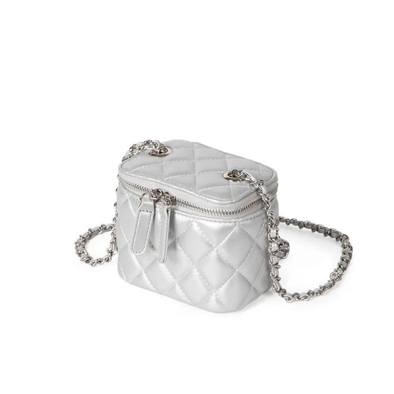 Mini Denim Crossbody Bags for Women | Lingge Chains Shoulder Bag & Fashion Brands Box Bag (Lipstick Coins Purses & Handbags) - Luzilly Bridal & Apparel