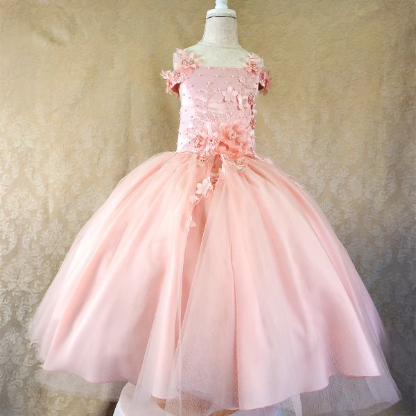 Mini Quinceañera Gown with 3D Floral Embroidery - Luzilly Bridal & Apparel