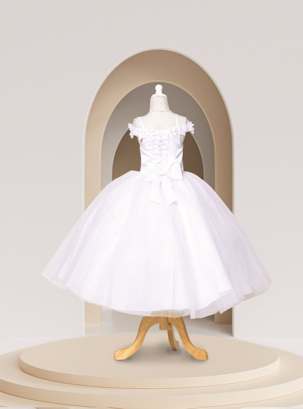 Mini Quinceañera Gown with 3D Floral Embroidery - Luzilly Bridal & Apparel