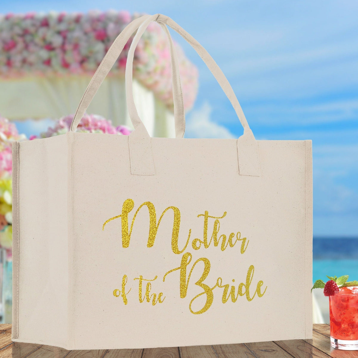 Mother of the Bride Canvas Tote Bag - Luzilly Bridal & Apparel