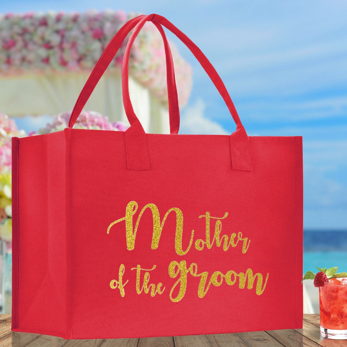 Mother of the Groom Canvas Tote Bag - Luzilly Bridal & Apparel