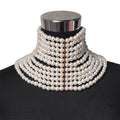 Multi layer pearl necklace for women's wedding bride accessories - Luzilly Bridal & Apparel