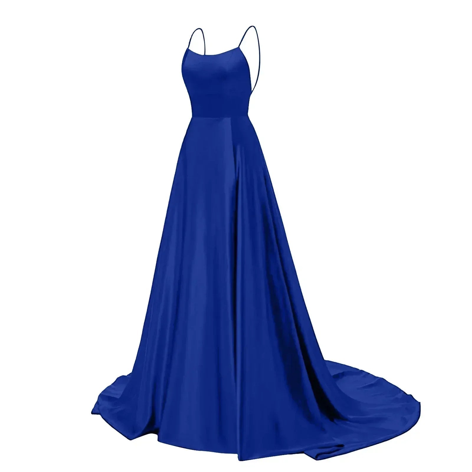 Navy Blue Bridesmaid Dress For Weddings Woman Guest 2024 Sexy Spaghetti Straps Split Prom Party Gowns Long Maid Of Dresses - Luzilly Bridal & Apparel