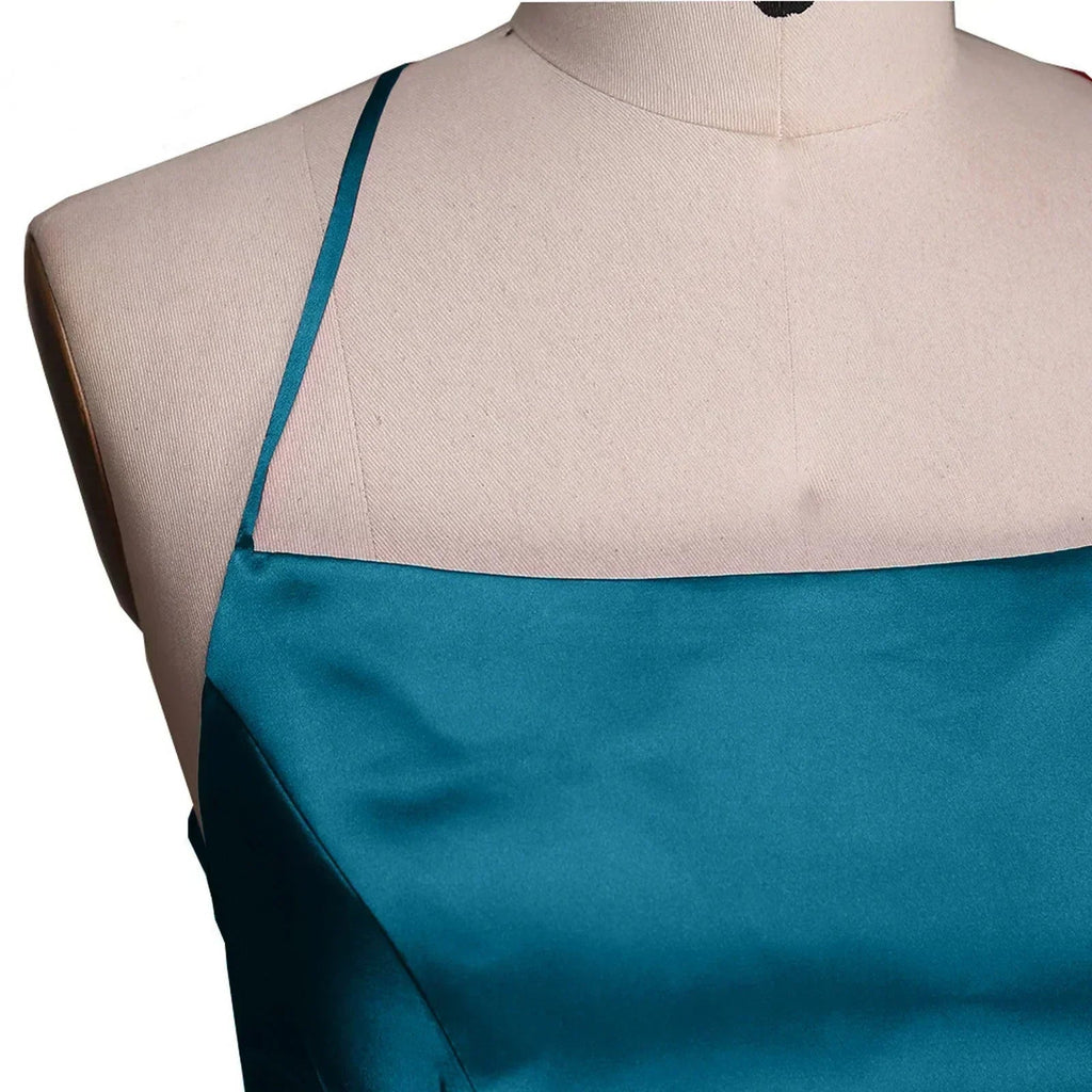 Navy Blue Bridesmaid Dress For Weddings Woman Guest 2024 Sexy Spaghetti Straps Split Prom Party Gowns Long Maid Of Dresses - Luzilly Bridal & Apparel