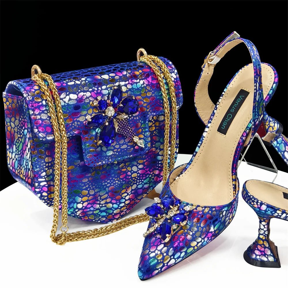 New Arrival Shoes and Bag Set EDHDF1-12 - Luzilly Bridal & Apparel