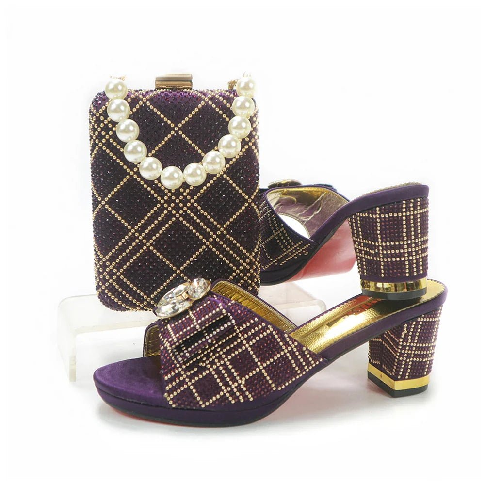 New Arrival Shoes and Bag Set HYU1-59 - Luzilly Bridal & Apparel