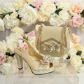 New Fashion Evening Shoes and Bag Set HTY543 - Luzilly Bridal & Apparel