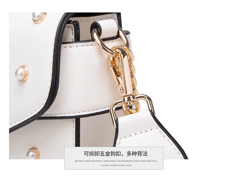 New Fashion Women's Bag Trend | Brand Pearl Bee Shoulder Bag & High Quality Temperament Ladies Crossbody Bag (Designer Luxury Handbag) - Luzilly Bridal & Apparel