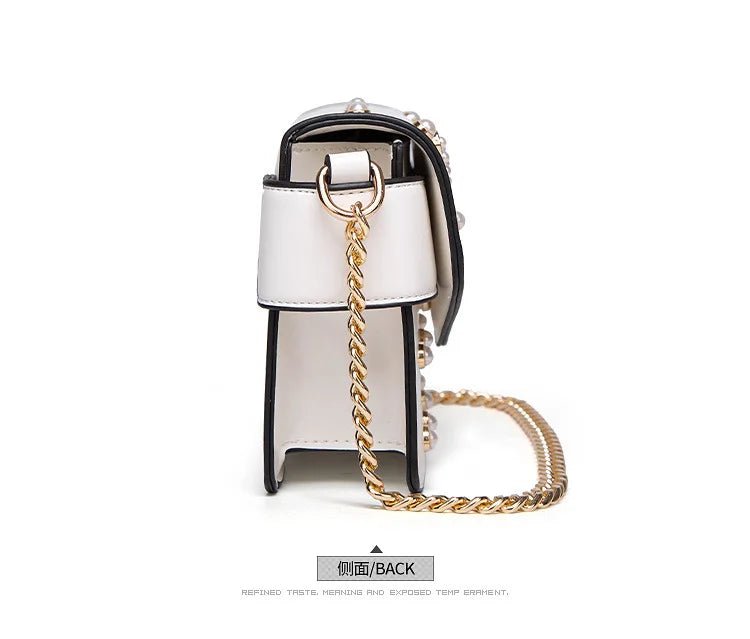 New Fashion Women's Bag Trend | Brand Pearl Bee Shoulder Bag & High Quality Temperament Ladies Crossbody Bag (Designer Luxury Handbag) - Luzilly Bridal & Apparel