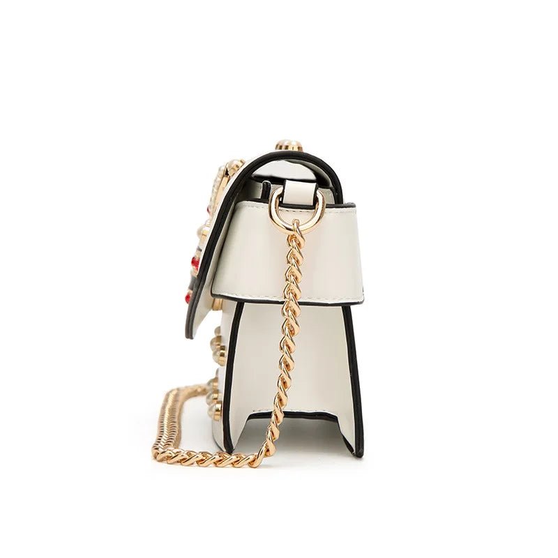 New Fashion Women's Bag Trend | Brand Pearl Bee Shoulder Bag & High Quality Temperament Ladies Crossbody Bag (Designer Luxury Handbag) - Luzilly Bridal & Apparel