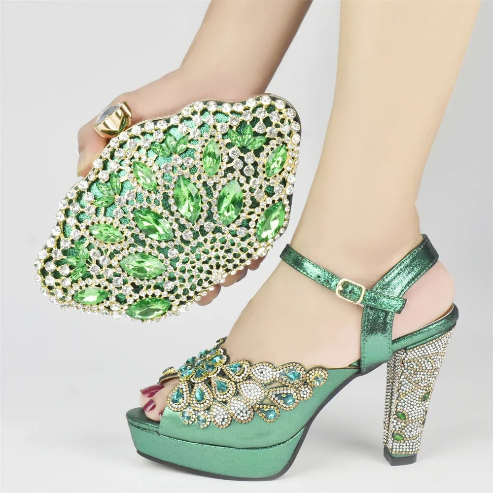 New Italian Party Shoes and Bag Set TYR56 - Luzilly Bridal & Apparel