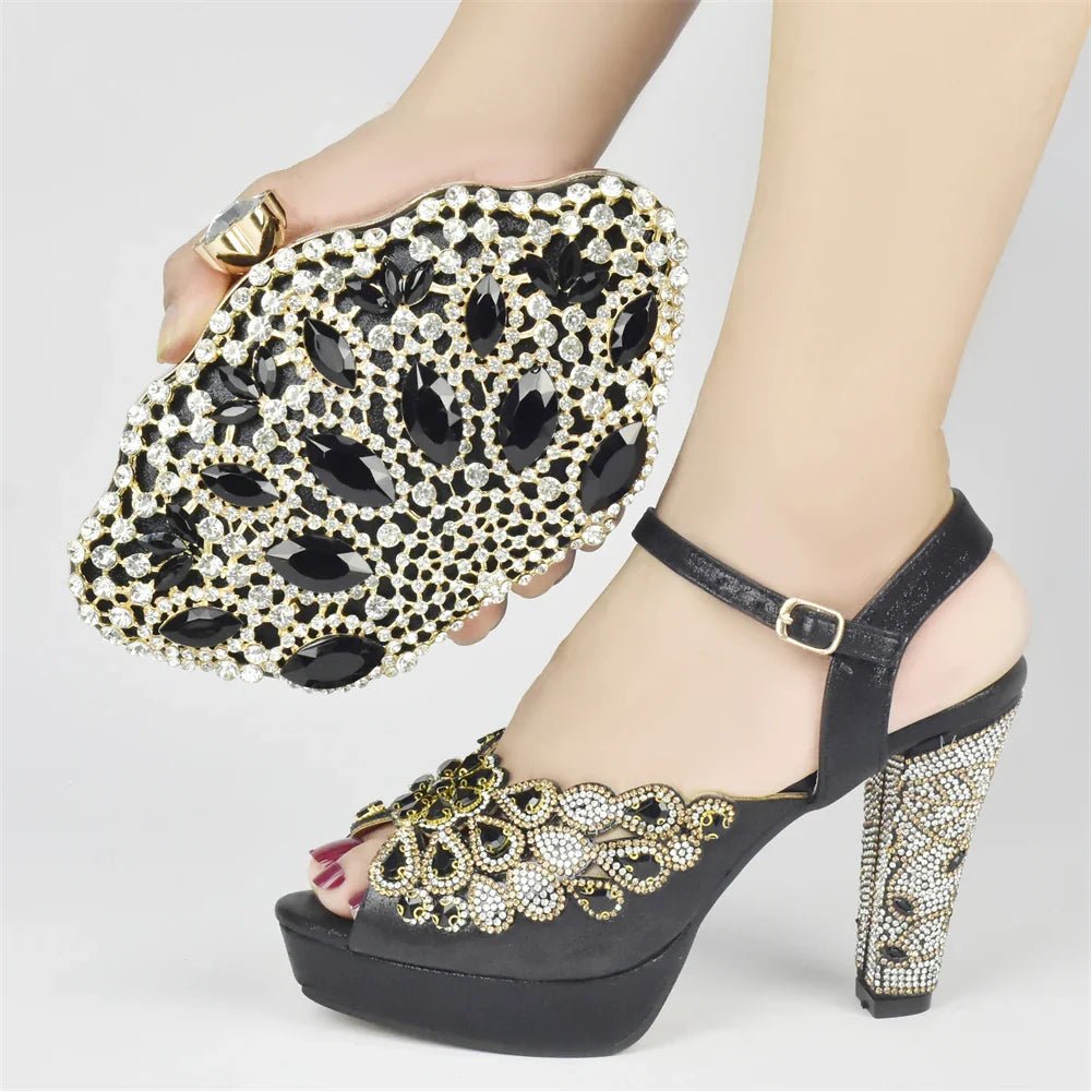 New Italian Party Shoes and Bag Set TYR56 - Luzilly Bridal & Apparel