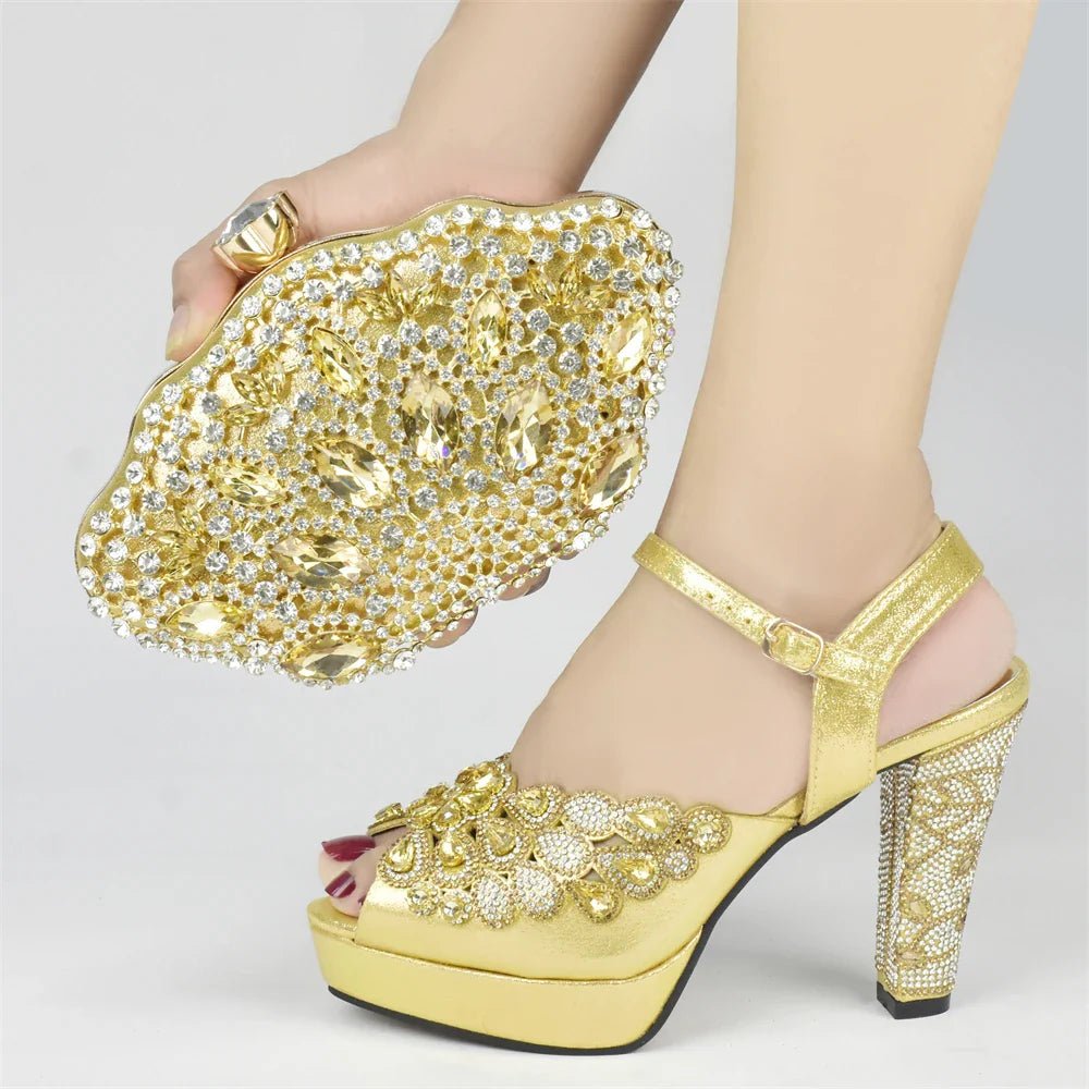 New Italian Party Shoes and Bag Set TYR56 - Luzilly Bridal & Apparel