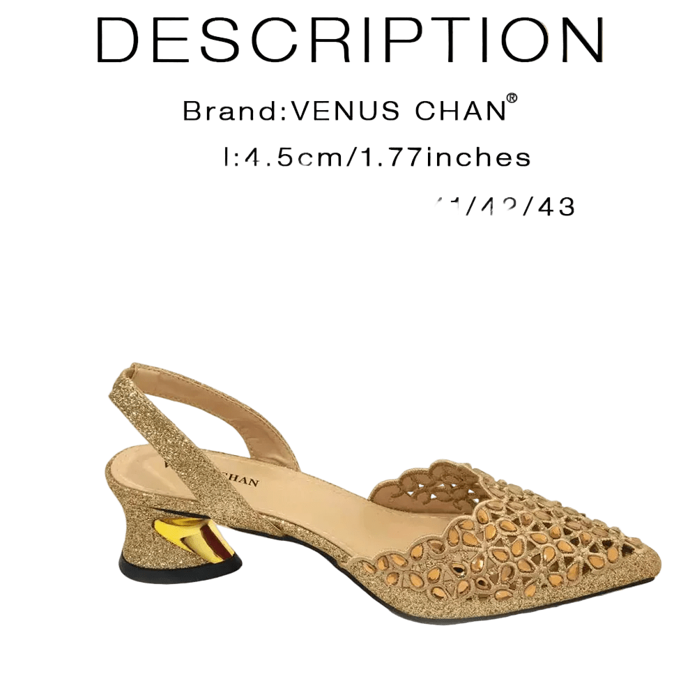 New Low Heel Pointed-Toe Shoes and Bags Set - Luzilly Bridal & Apparel
