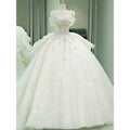 New Off Shoulder Wedding Dress Luxury Bridal Gown EDW324 - Luzilly Bridal & Apparel