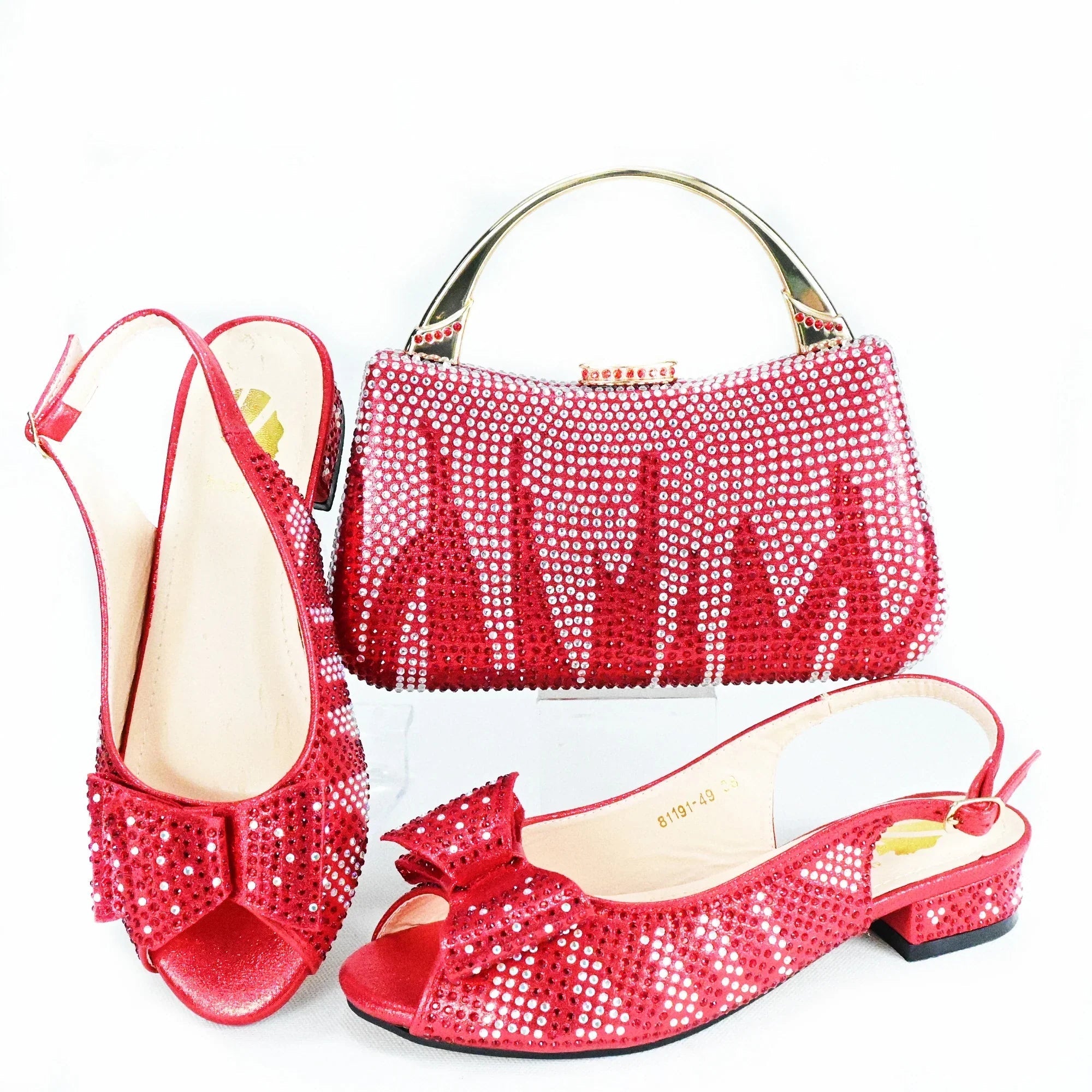 New Shoes And Bag Matching Set HAS1-10 - Luzilly Bridal & Apparel