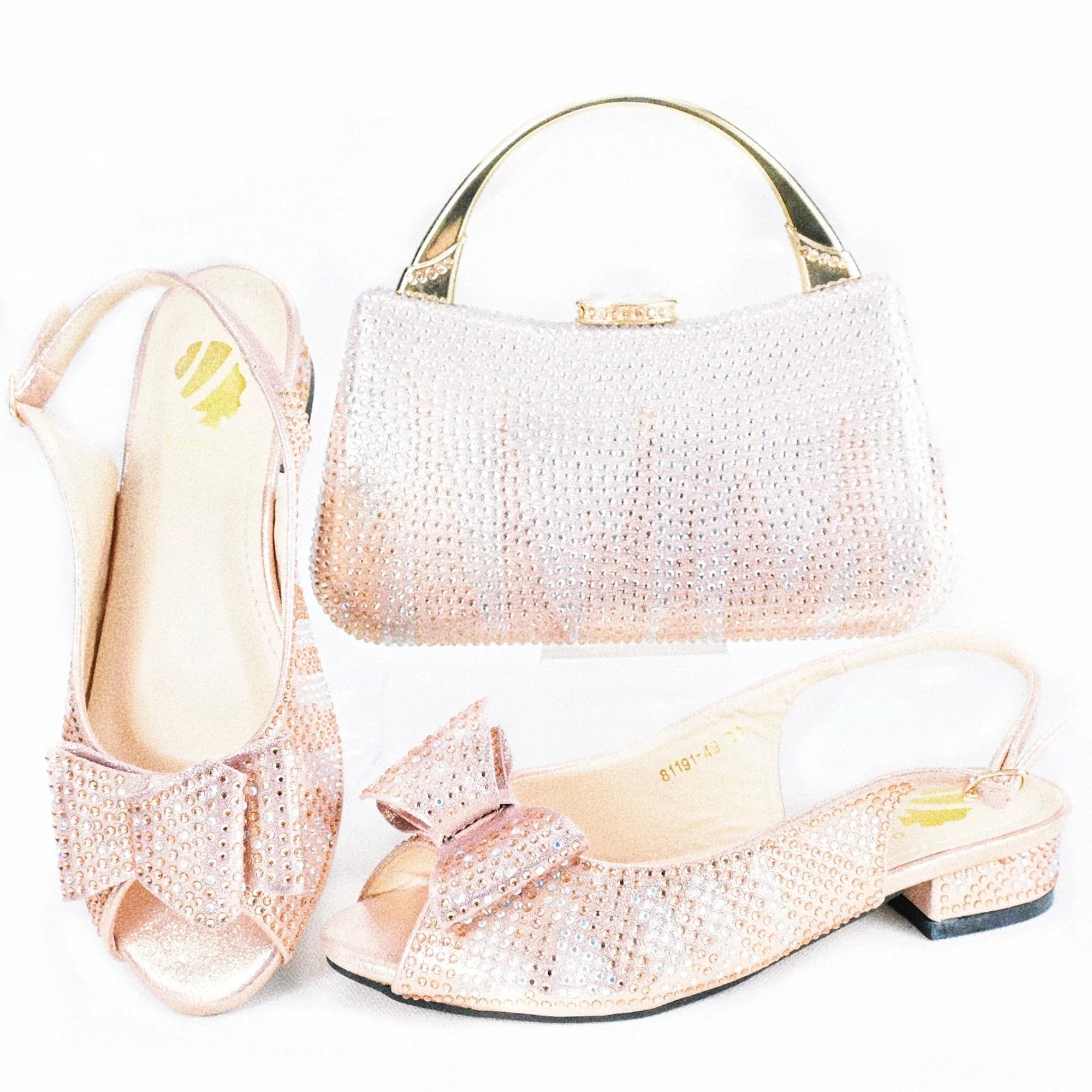 New Shoes And Bag Matching Set HAS1-10 - Luzilly Bridal & Apparel