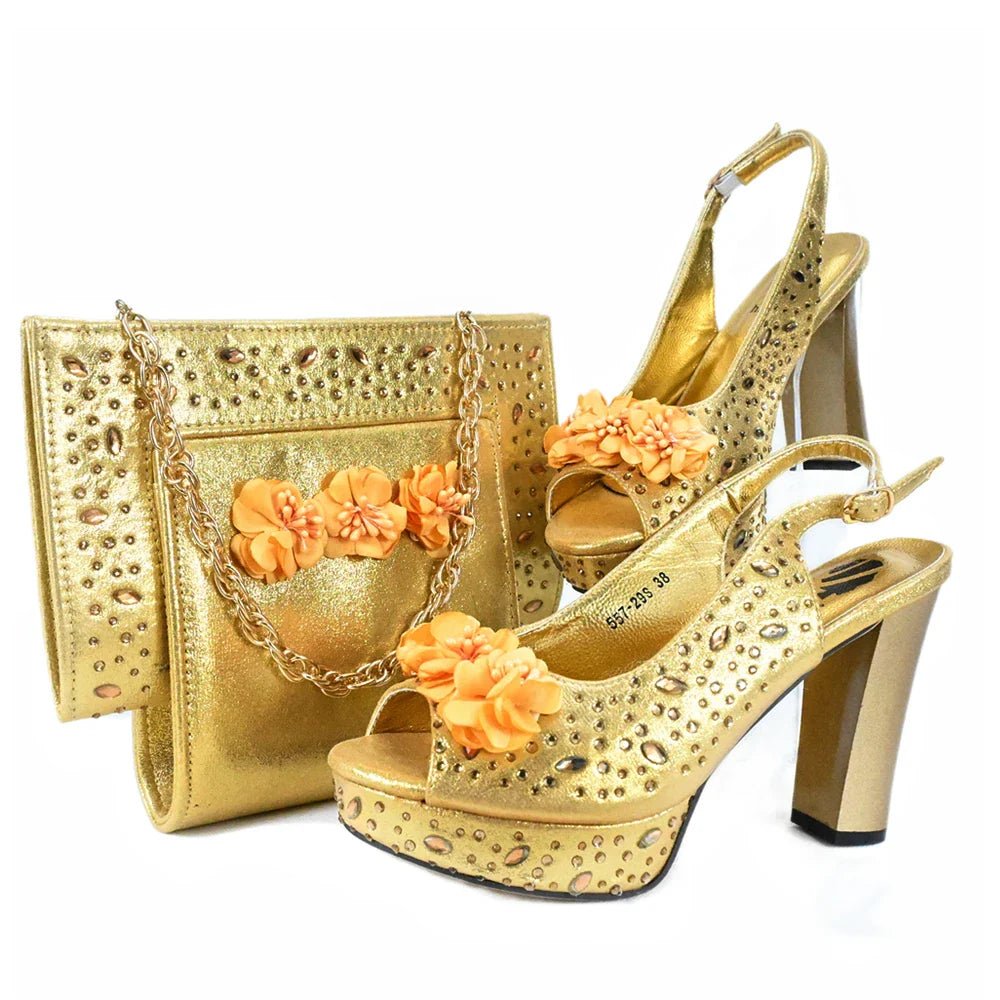 New Shoes And Bag Matching Set HJK1-11 - Luzilly Bridal & Apparel