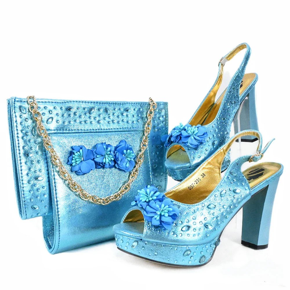 New Shoes And Bag Matching Set HJK1-11 - Luzilly Bridal & Apparel