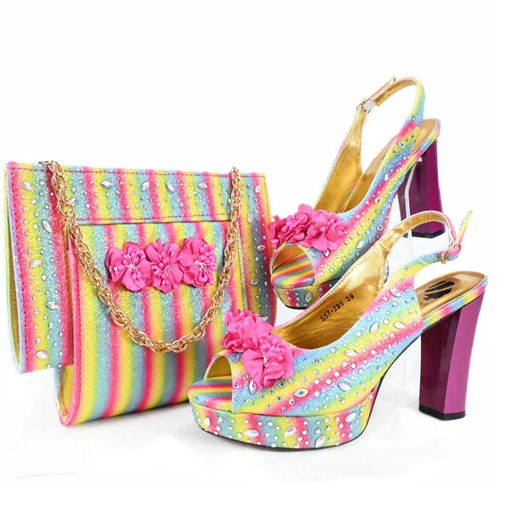 New Shoes And Bag Matching Set HJK1-11 - Luzilly Bridal & Apparel
