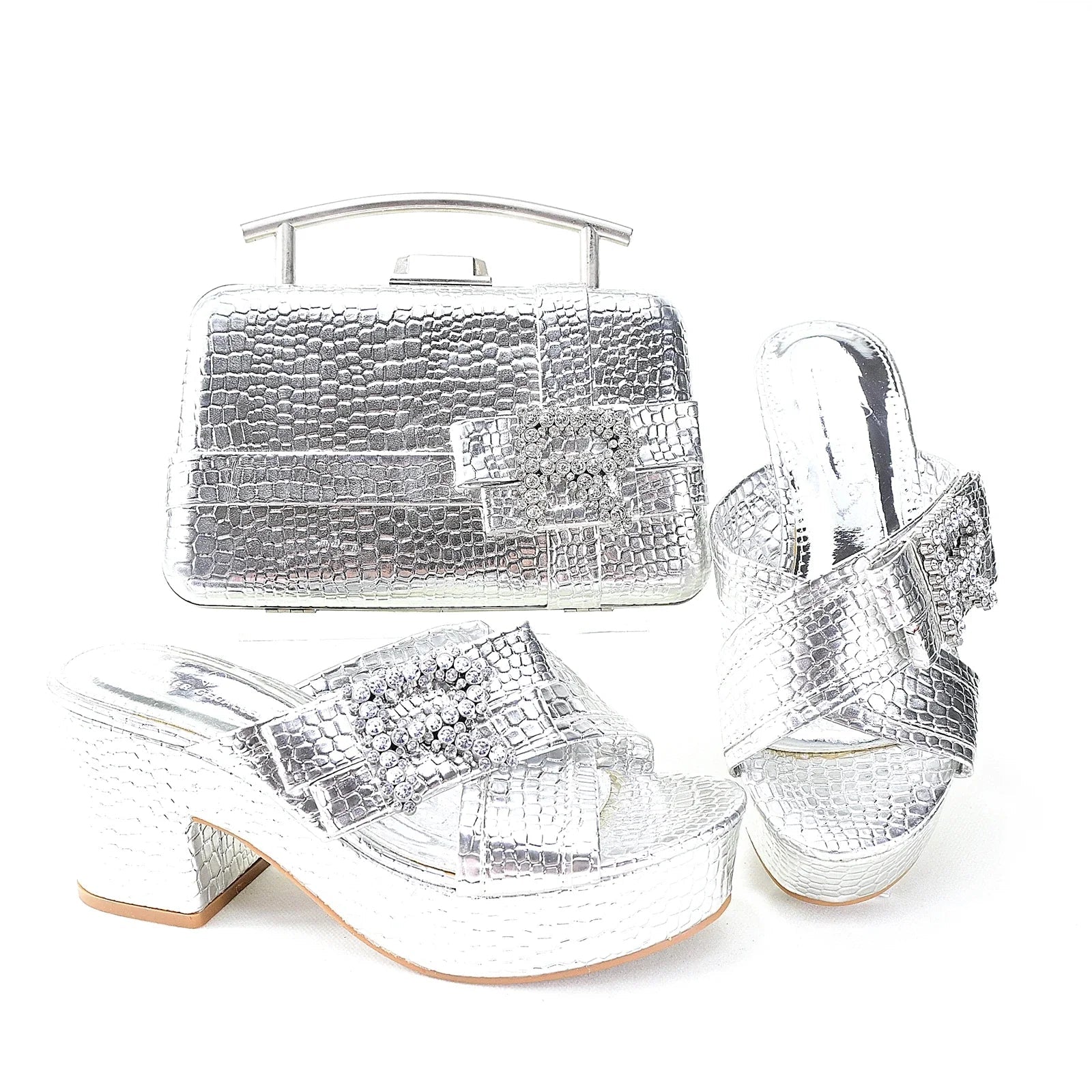 New Shoes And Bag Matching Set HRT1-8 - Luzilly Bridal & Apparel