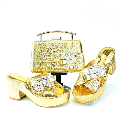 New Shoes And Bag Matching Set HRT1-8 - Luzilly Bridal & Apparel